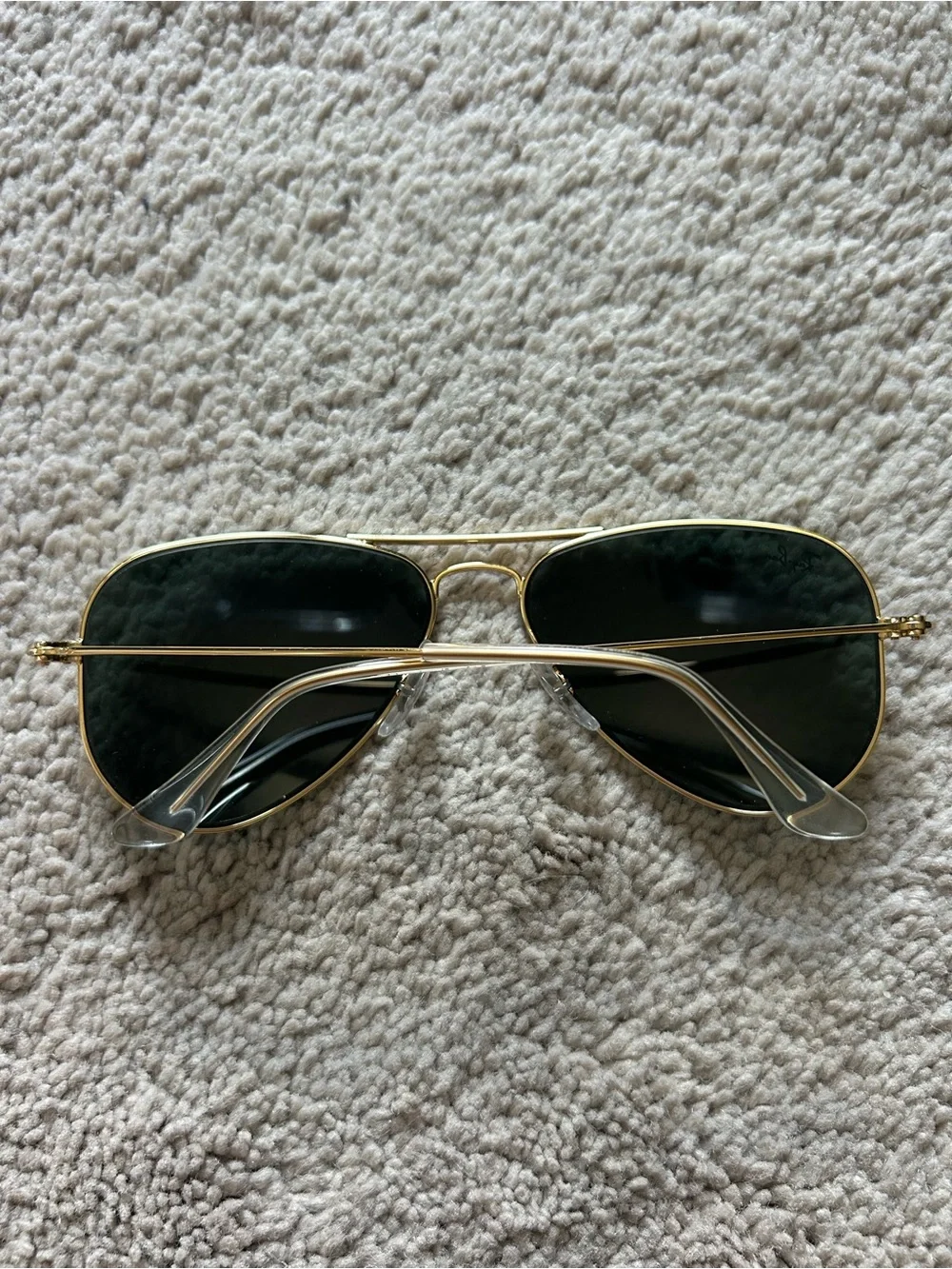 Kids Ray-Ban Gold Frame Sunglasses with Black Lenses
